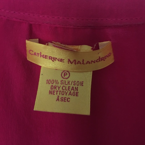 Silk blouse, size 8. By Catherine Malandrino - Picture 6 of 6